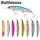 BATTLEBASS на высоком каблуке 11 см, 19 г блесна для рыбалки 1Pca морской воды, твердая приманка плавающий воблер лазер длинный рыбы, ловля карпа рыболовные приманки искусственные приманки
