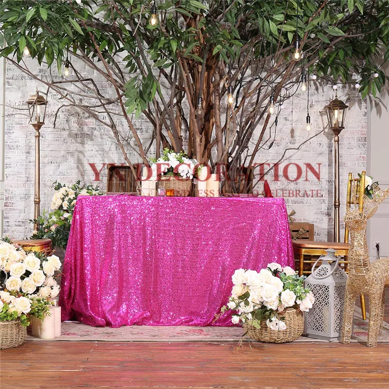 Скатерть с блестками круглая и Прямоугольная для свадьбы украшение вечерние