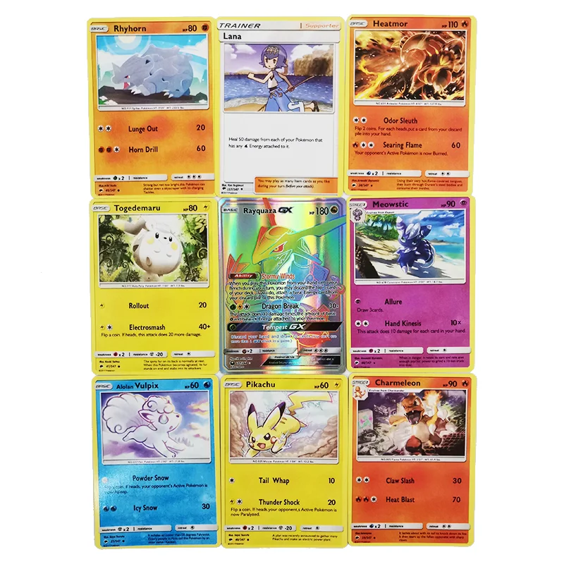 Juego de cartas de Pokemon para ni&ntilde;os, 324/360 Uds., Pokemon TCG:Sun & Moon shinning Fates Rerel Clash Dark Ablaze Booster Box-5