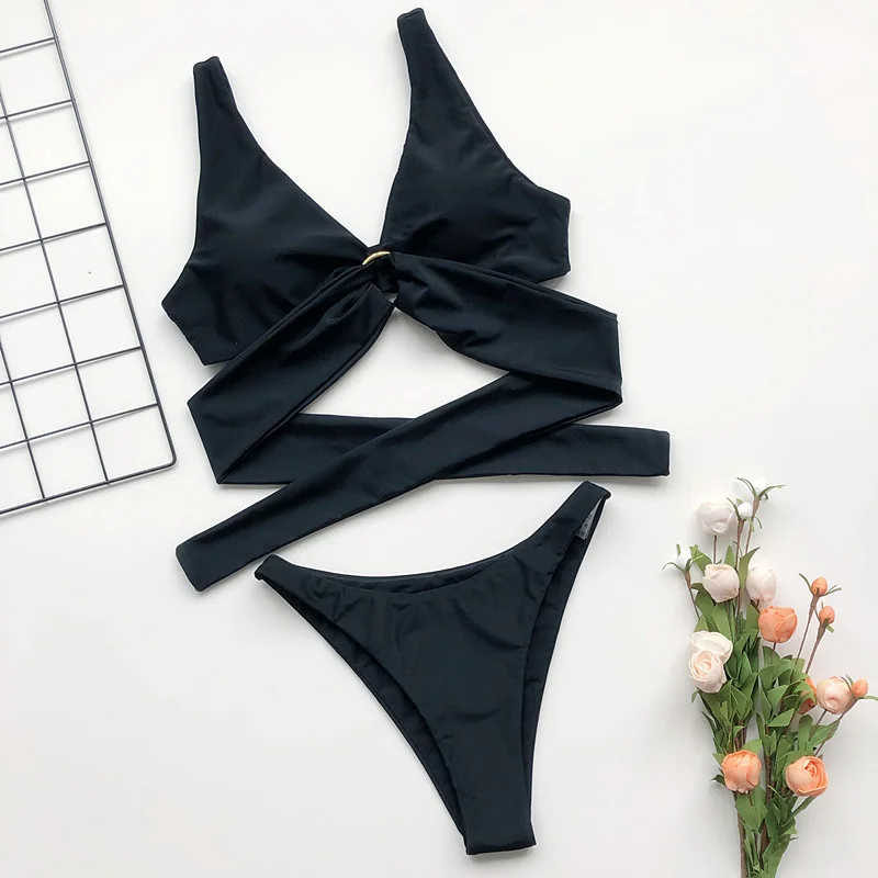 Push Up Bikini 2020 Sexy Bikini Set Women Swimwear Bathing Suit Swimsuit Female Swimming Suit Bandage Swimsuit Thong Bikini