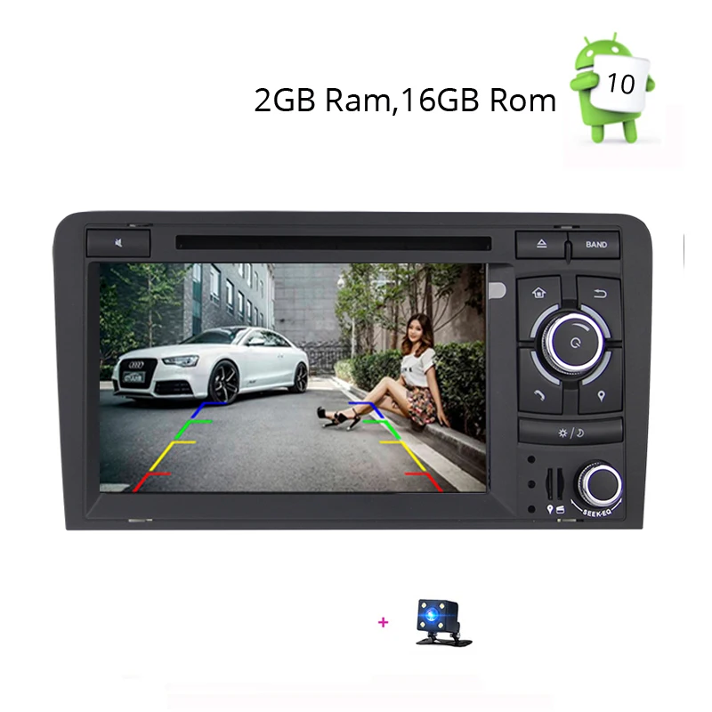 Android Cam Автомобильный DVD Радио gps мультимедийный плеер для Audi A3 2002 2003 2004 2005 2006 2007 2008 2009 2010 2011 навигационное головное устройство стерео - Цвет: Android Cam