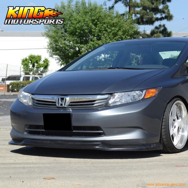 Подходит для For1 2012 Honda Civic 4 дверей СЕДАН ПЕРЕДНИЙ БАМПЕР губ (модель Usdm)|front bumper