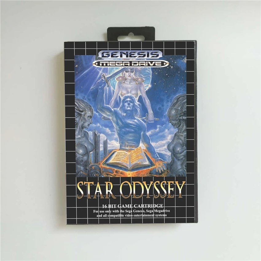 Экономия аккумулятора Star Odyssey-чехол для ЕС с коробкой 16 бит игровая карта MD Megadrive