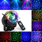 Цветной звуковой сценический свет, эффект RGB, диско-шар вечерние праздничное освещение, Рождественский Декор, лазерный сценический свет, светодиодный дискотек для диджея, вечеринки