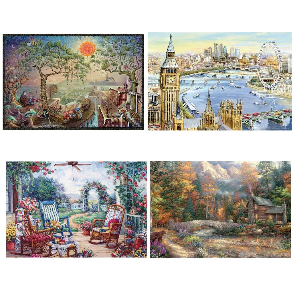 1000 штук большая игра головоломка взрослые Пазлы интересные игрушки