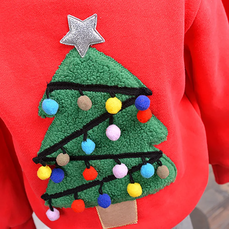 Рождественский свитер из Джерси новогодний пуловер для всей семьи одинаковые