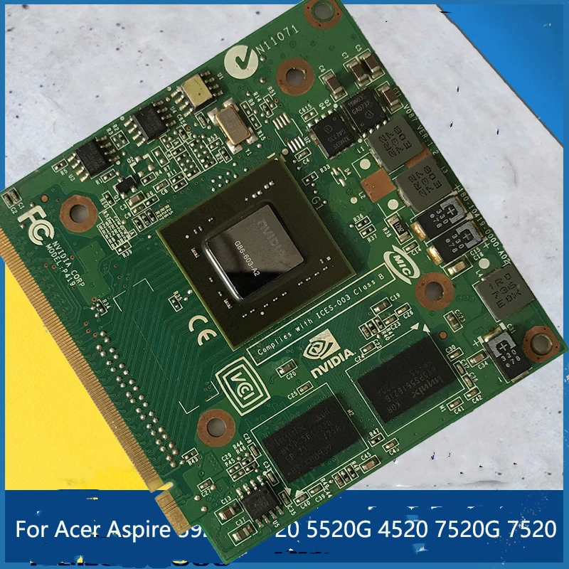 Видеокарта nVidia GeForce 8400 8400M GS MXM DDR2 128 МБ G86-603-A2 графическая видеокарта для ноутбука