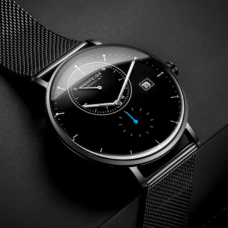 Часы наручные мужские кварцевые с хронографом люксовые брендовые Простые Модные