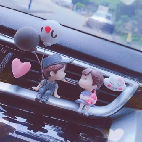 Симпатичные парные фигурки для девочек и мальчиков зажим духов освежитель