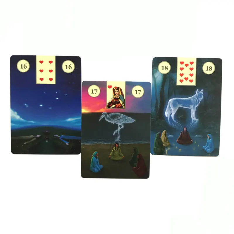 38 шт. языческие карты Lenormand Oracle полные английские оракула для гадания Карты Таро и