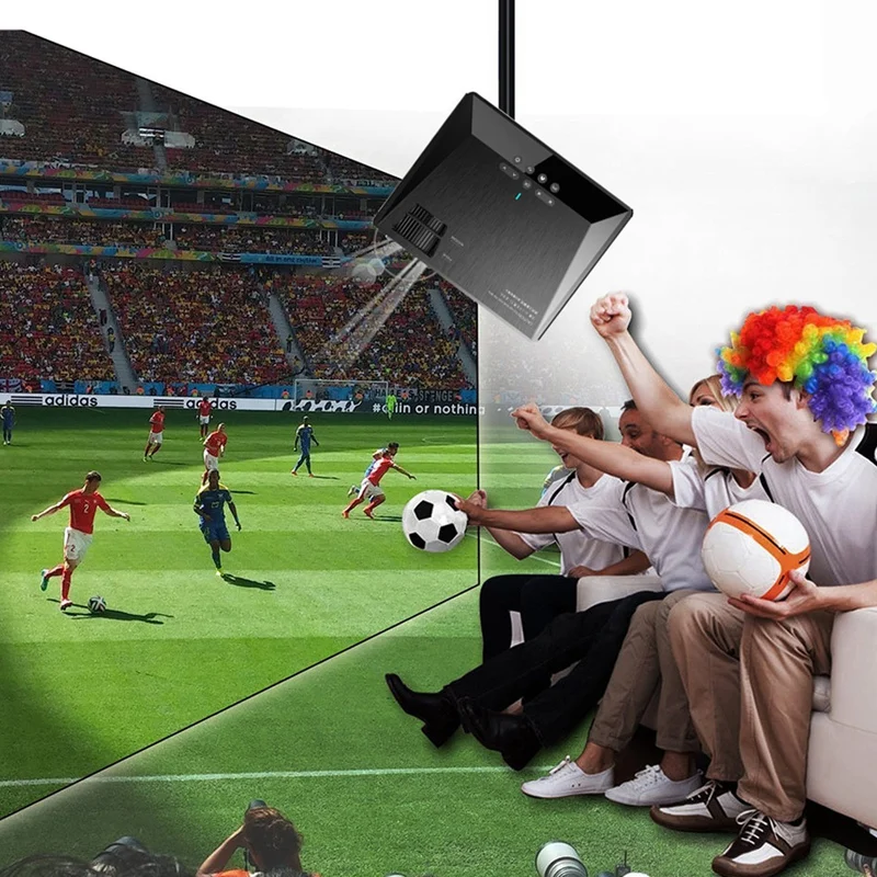 

C600 Projector LED High-Definition ligent 3200 Lumen Projector with The Same Sn for Office Home(EU Plug)