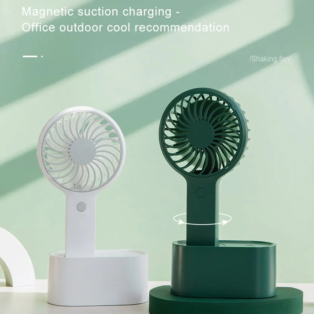 

Portable Rotatable Fan Silent Three Gear Wind Speed 2000mah Usb Charging Small Fan For Office Home School