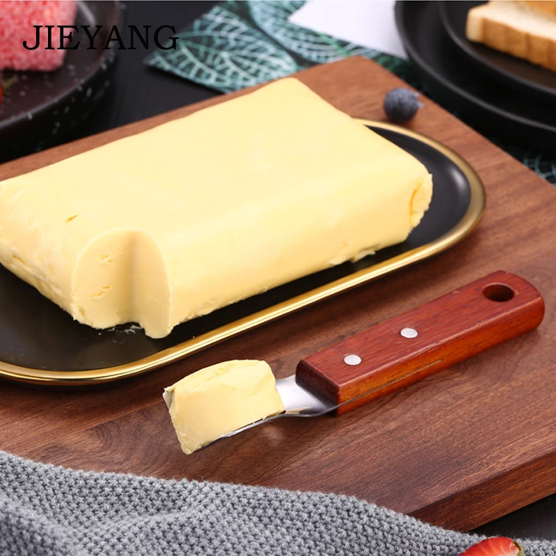 Нож для резки сыра с деревянной ручкой из дуба и бамбука твердая древесина четыре