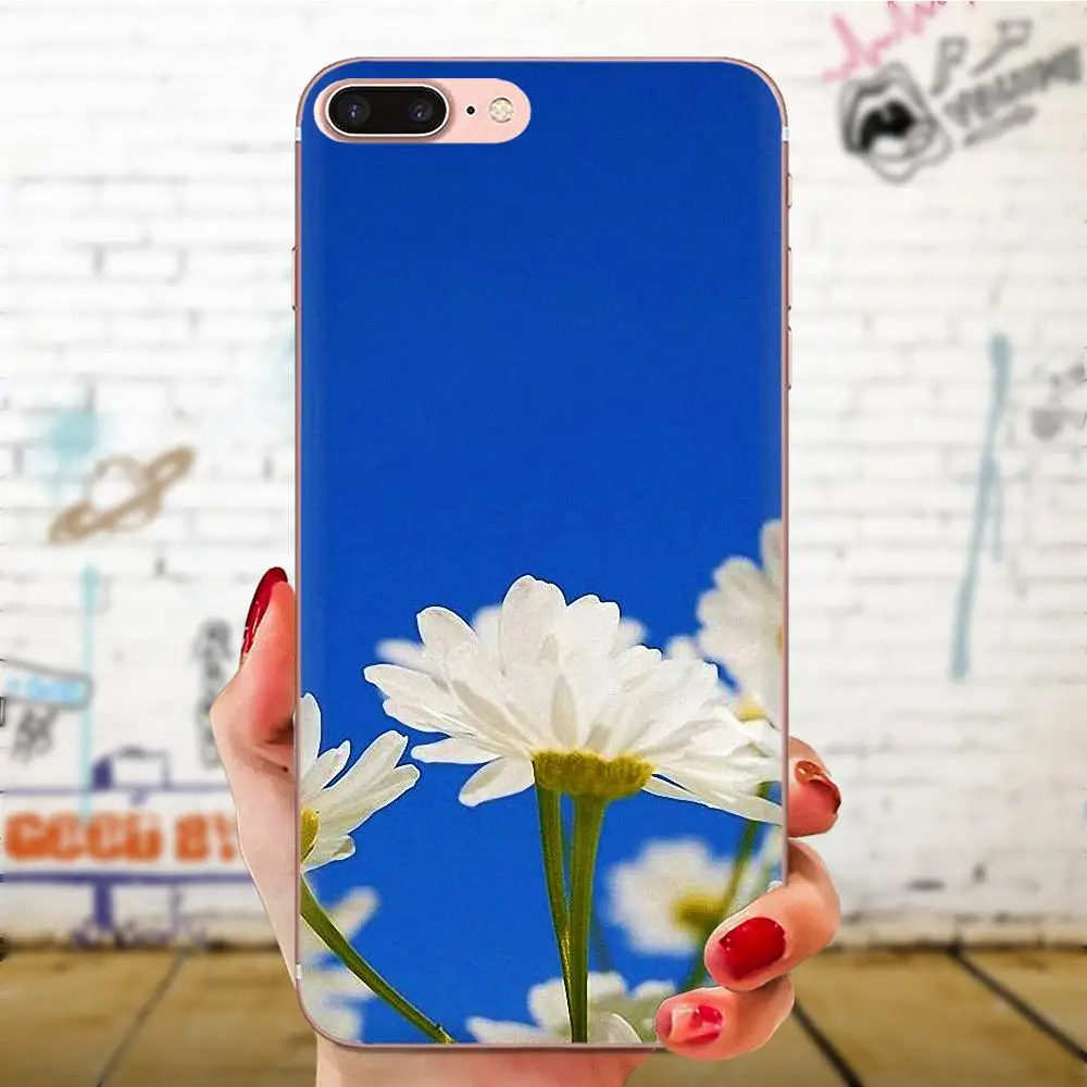 Для huawei Honor 4C 5A 5C 5X6 6A 6X7 7A 7C 7X8 8C 8S 9 10 10i 20 20i Lite Pro защитный чехол на заднюю панель из полиуретана Daisies фон - Цвет: as picture