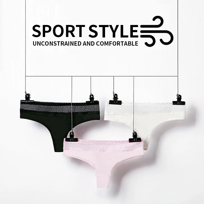 Сексуальные стринги женские трусики хлопковые для женщин нижнее белье бесшовное