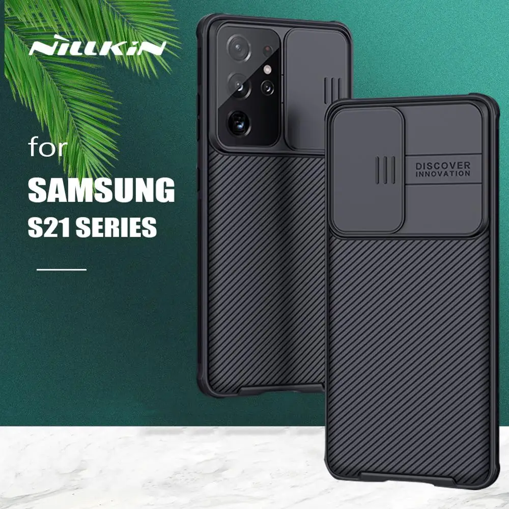 Nillkin-funda protectora para Samsung Galaxy S21 Ultra, cubierta protectora esmerilada para cámara deslizante CamShield, para Samsung Galaxy S22 Ultra S21 Plus FE