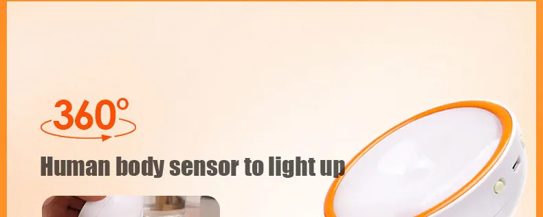 Onefire Night Light Туалет / WC светодиодные датчики движения Лампа с датчиком движения с батарейным питанием Переключатель освещения шкафа / шкафа