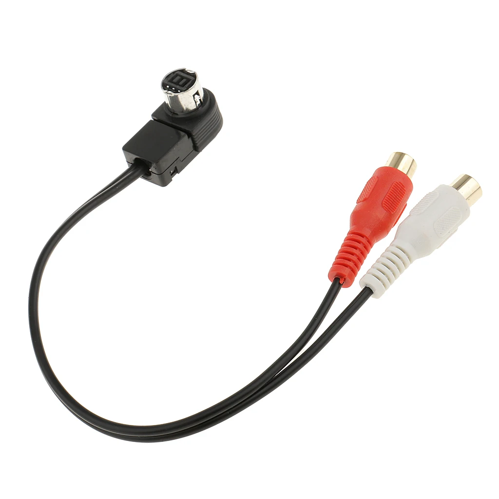 

1pc AUX Adapter Input Cable Car Audio Source ALPINE KCA-121B AI-NET To RCA Durable Body