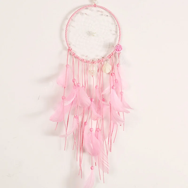 Платье с цветочным принтом сезона розовая ракушка кисточками Ловец снов