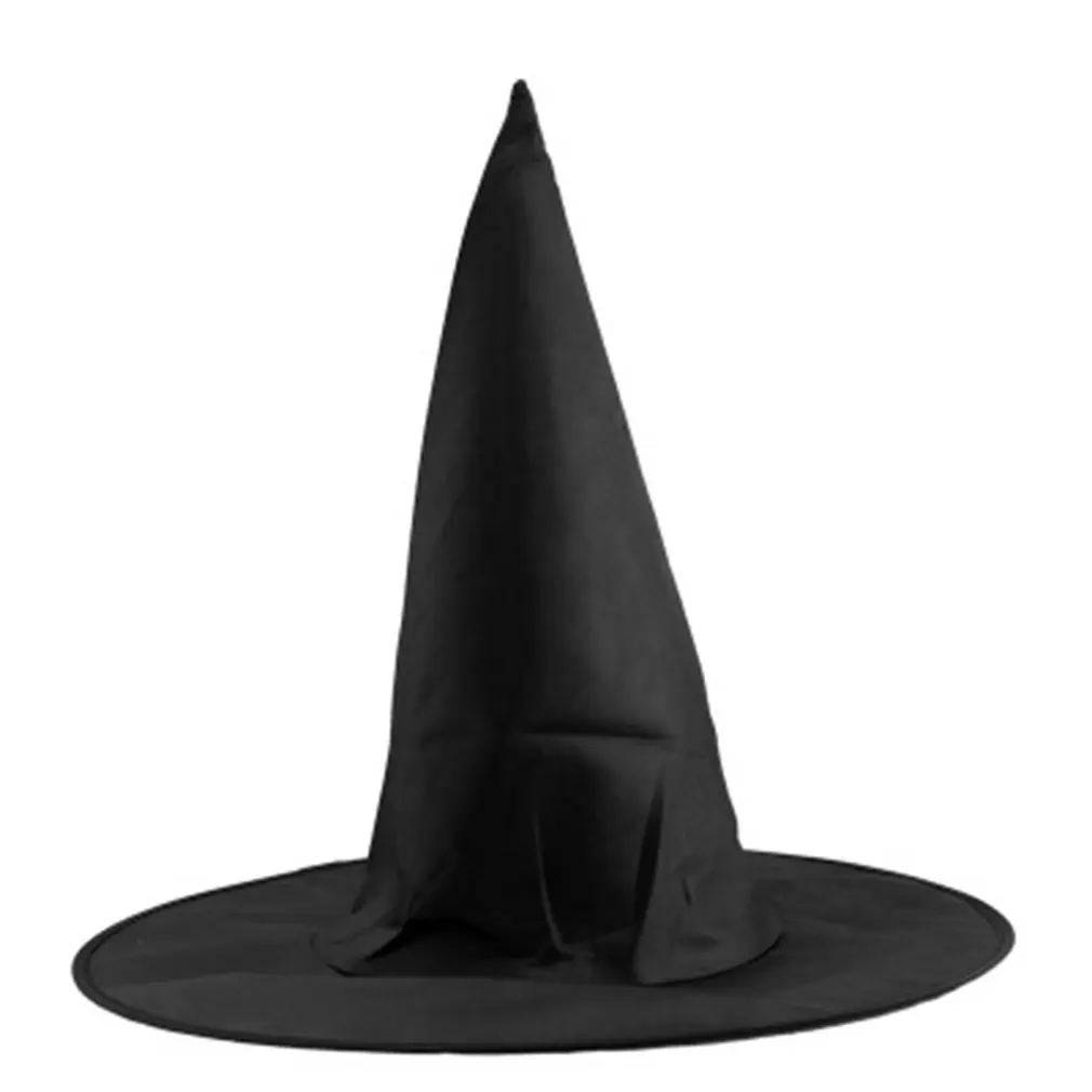 

Шляпа ведьмы из ткани Оксфорд, Волшебная Шляпа, Волшебная Шляпа, игрушки для вечерние, косплей для взрослых и детей, черная шляпа-Шпиль, хит ...
