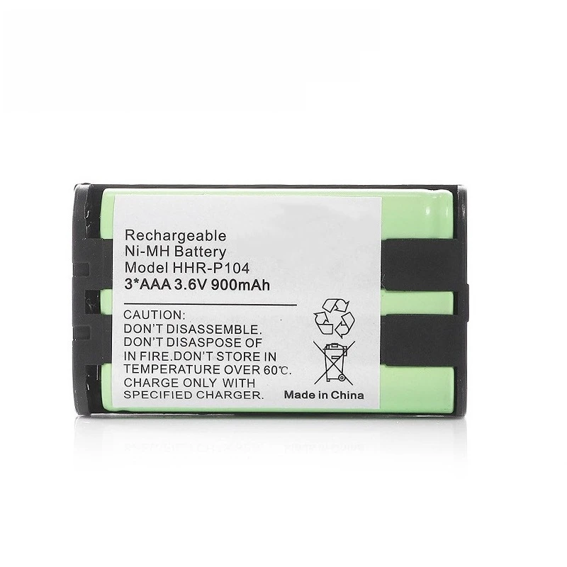Золотой 1 шт 3,6 V 900mah аккумулятор для домашнего телефона Panasonic HHR-P104 HHR-P104A/1B HHRP104 type 29 3* AAA NiMH 3,6 V аккумуляторная батарея - Цвет: Золотой