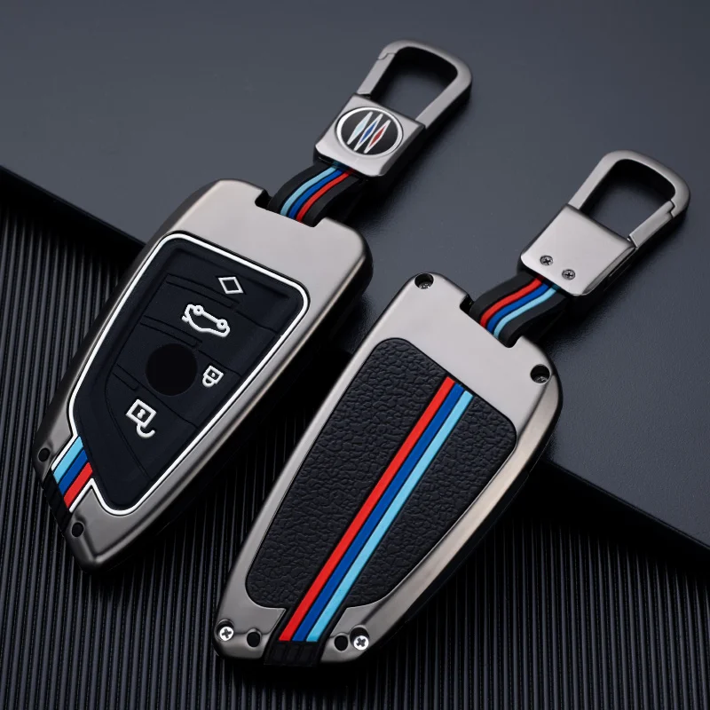For BMW Key Cover 3 Series 5 Series Blade Models 2020 325li 530 Buckle X3 X5 E70 Metal Car Key Case Shell Protector Accessories For BMW Key Cover 3 Series 5 Series Blade Models 2020 325li 530 Buckle X3 X5 E70 Metal Car Key Case Shell Protector Accessories