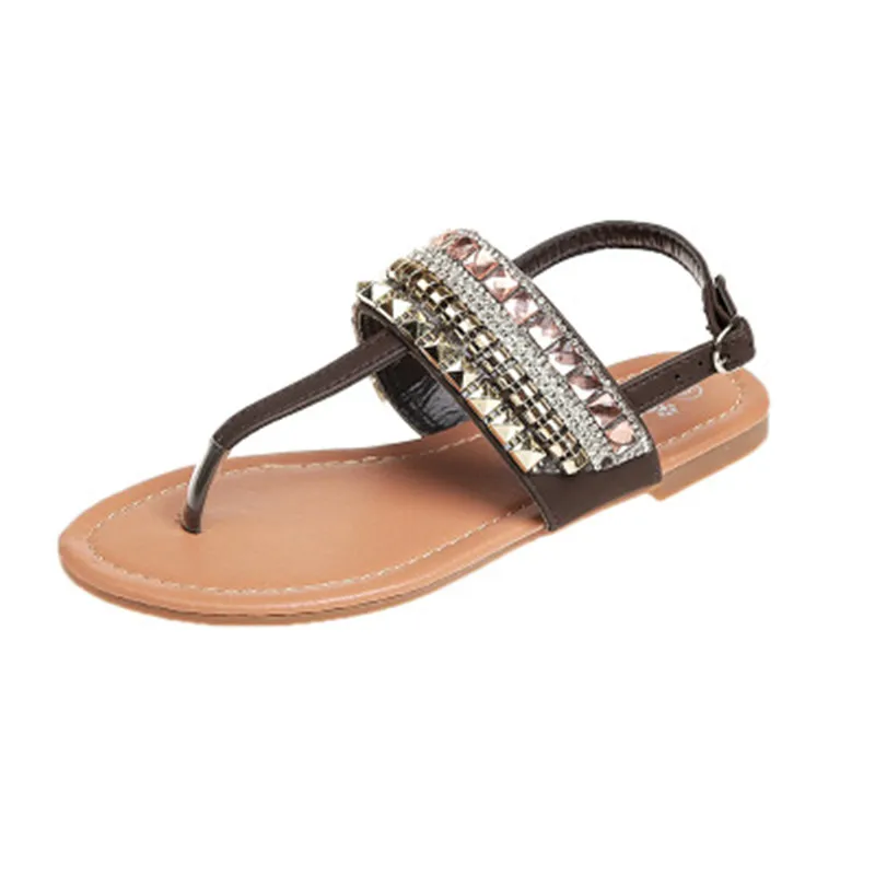 Сандалии женские летние с открытым носком модные повседневные туфли в римском