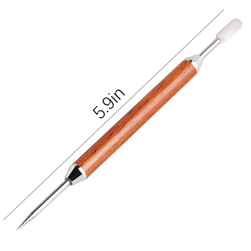 

1PC Wood Handle Stainless Steel Coffee Stencils Latte Foam Spatula Coffeeware DIY Coffee Art Needle Cafe Tool For Barista
