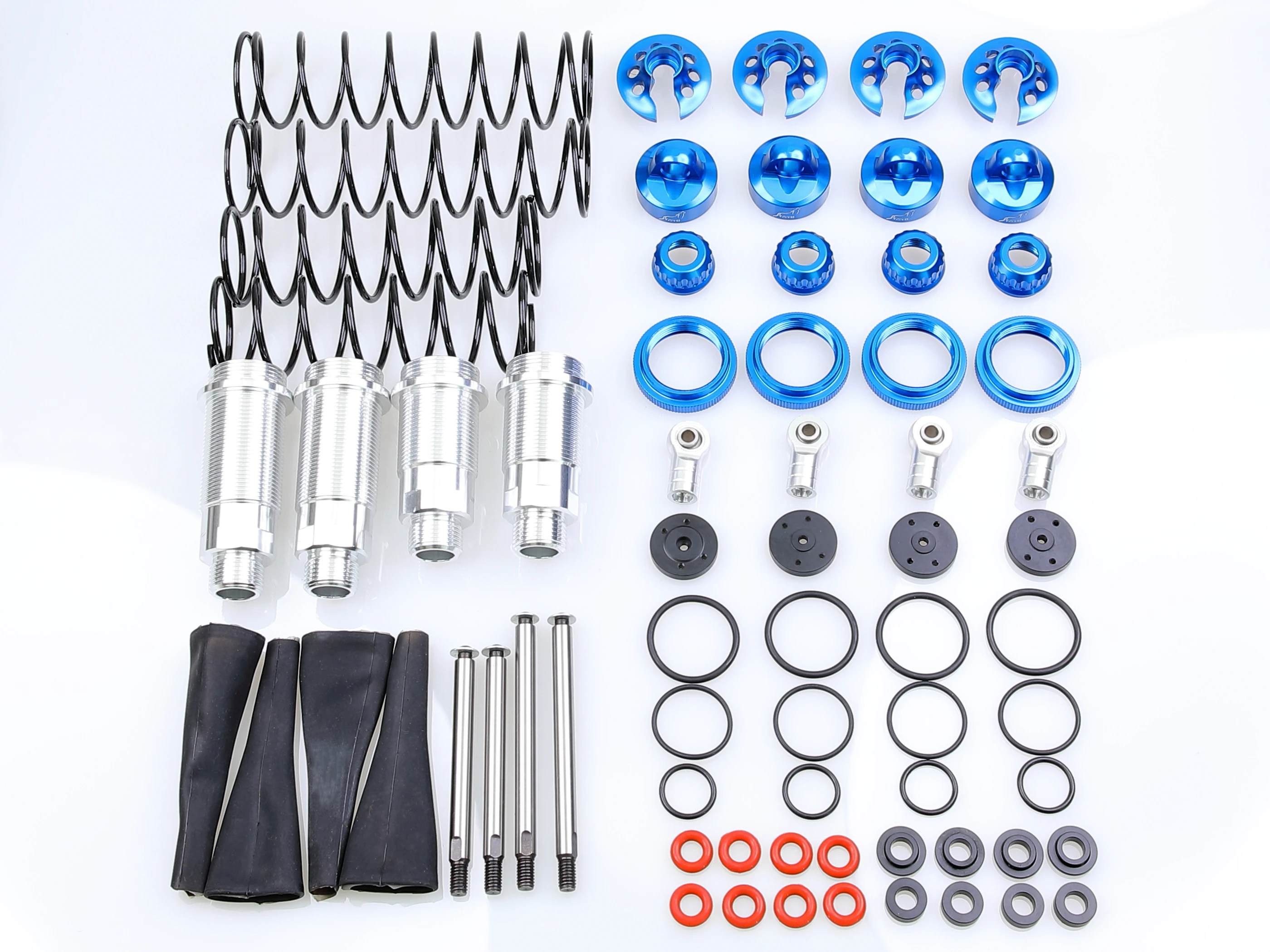 GTBRacing 5T Stoßdämpfer-Manschette, Feder, Halterung, Welle, Kugel-Kit, Gehäuse, Kappe, Piston, Einsteller, Dichtungsring für 1/5 RC Auto LOSI 5ive T Ersatzteil – Detail 1