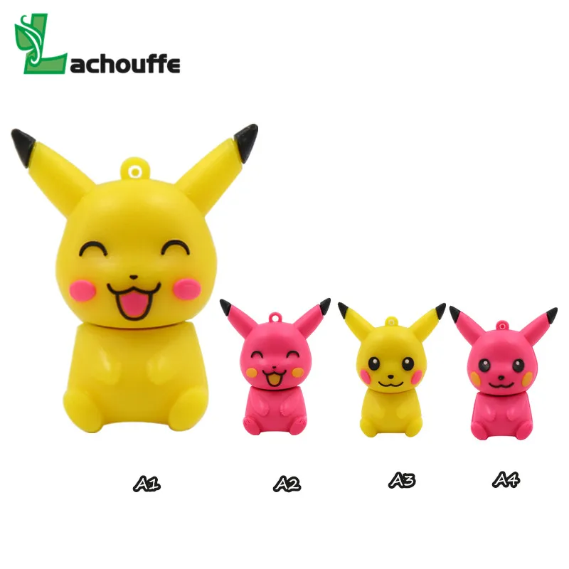 Мультяшный флеш накопитель 4 ГБ 8 карта памяти Pendrive 16 32 64 USB Pikachu 128 диск Pokemon U|USB