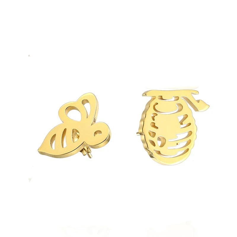 Гребень RIR из нержавеющей стали Золотая Пчела медовый мед гребень серьги