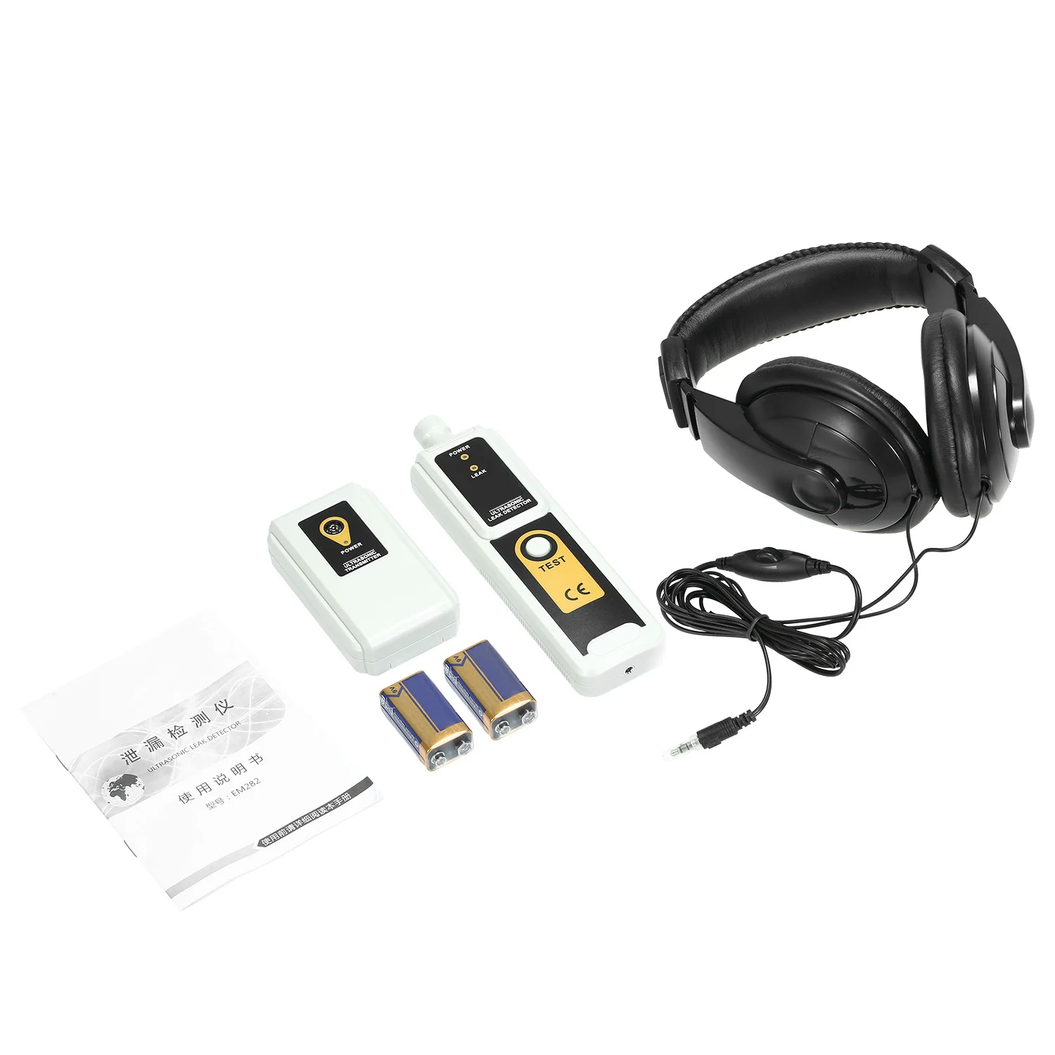 Ультразвуковой детектор утечки передатчик с комплектом наушников для