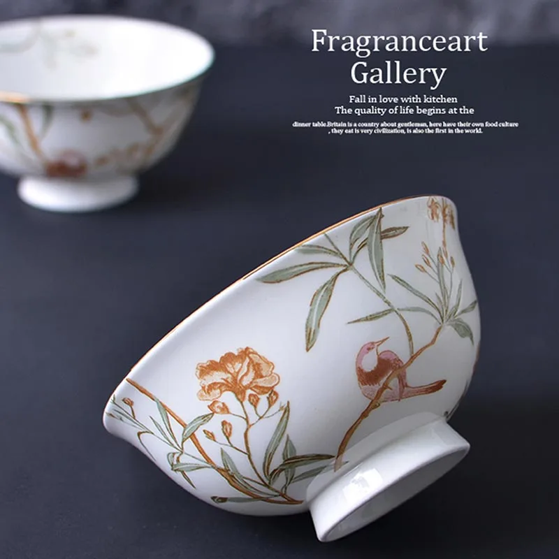 1 шт. посуда в европейском стиле китайские костяные миски для супа креативная