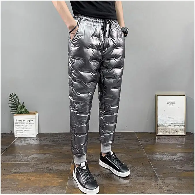 

2020 new arrival winter duck down casual slim pants ,warm trousers, MK688