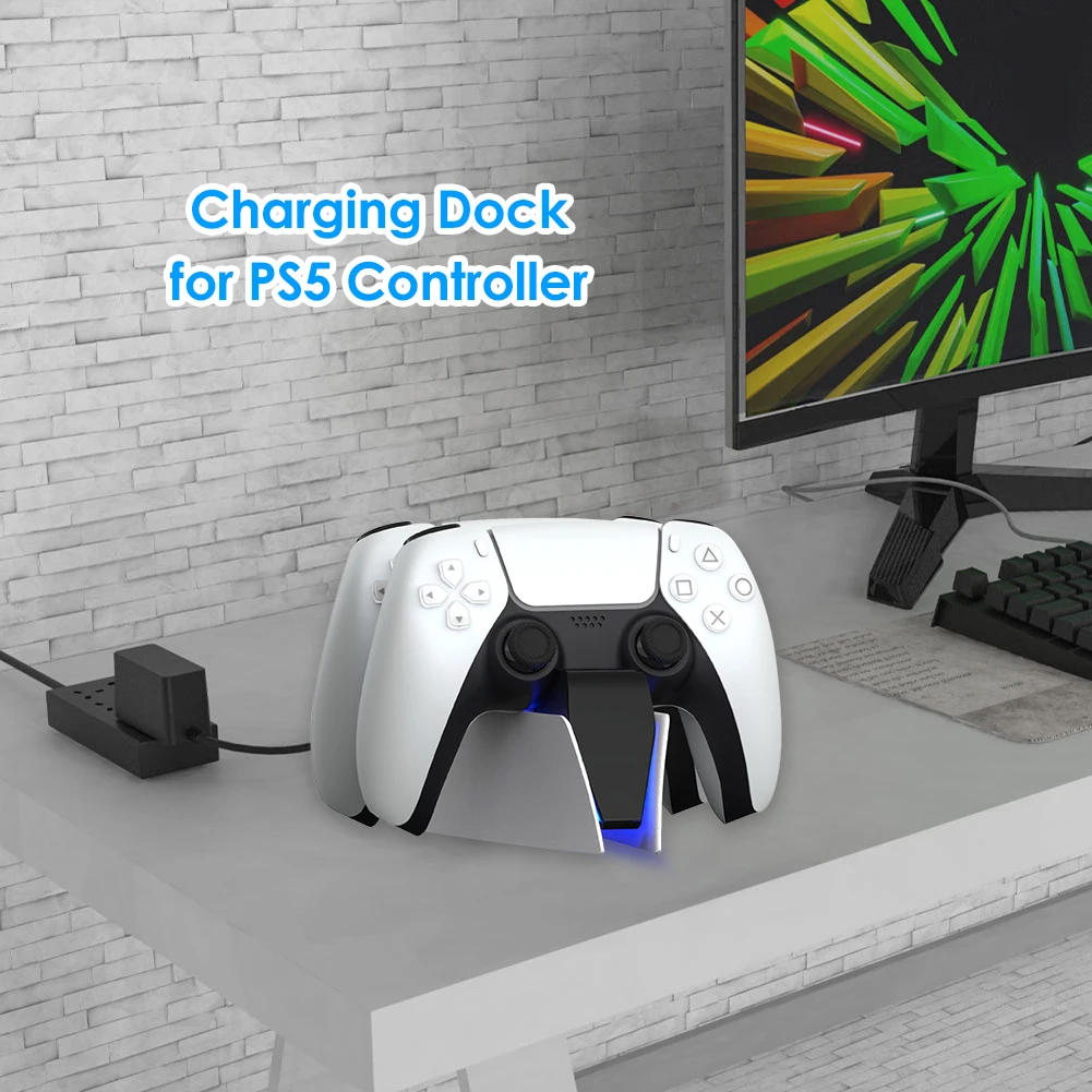 

Dual Fast Charger for PS5 Wireless Controller USB Type-C Charging Cradle Dock Station for Sony PS5 Joystick Gamepad New