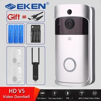 Видеодомофон EKEN V5, Беспроводная IP-камера с ночным видением, Wi-Fi