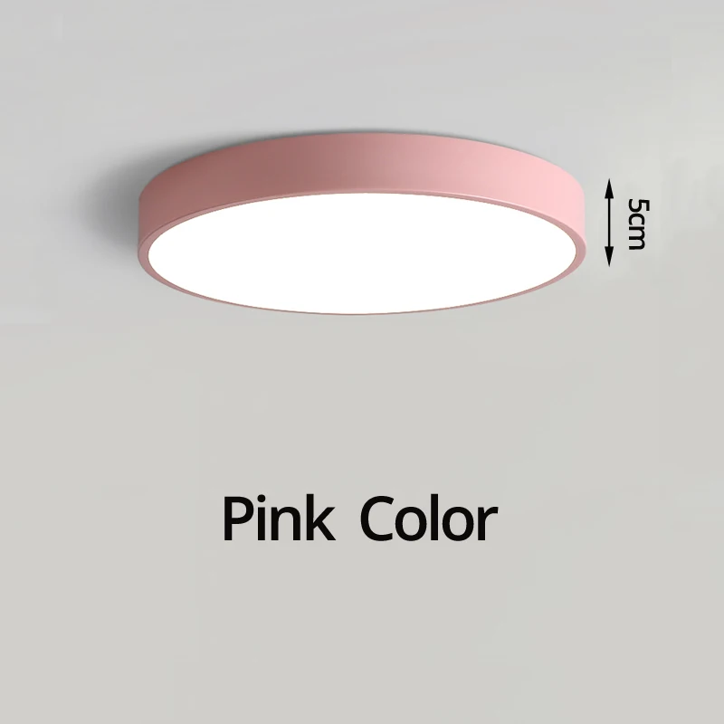 Pink color Современный скандинавский светодиодный потолочный светильник для спальни с пультом дистанционного управления для 8-20 квадратных метров plafonnier светодиодный осветительный прибор candeeiro de teto - Цвет корпуса: Pink color