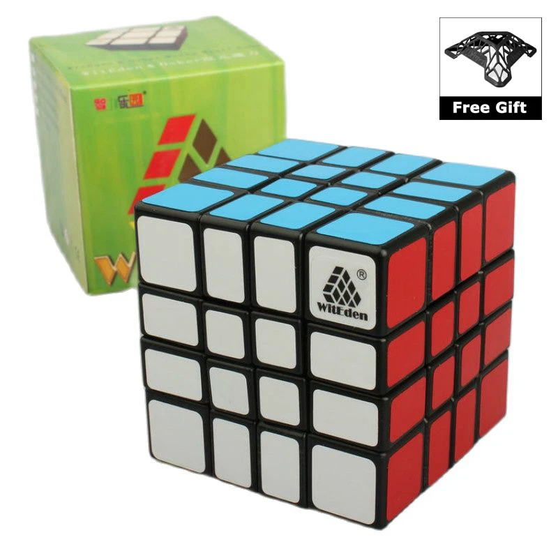 

WitEden 4x4x4 Mixup Professional Magic Cube Puzzle Speed Cube Educational Toys with Bracket