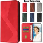 Кожаный чехол для Xiaomi Mi 11, 10S, Poco M3, X3, NFC, 10T Pro Lite, Redmi Note 10S, 9T, 9S, 8T Pro, 9 Power Prime, 9A, 9AT, 9C, с магнитным покрытием