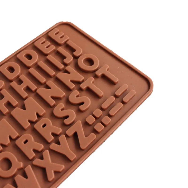 

English Alphabet Silicone Chocolate Mold for Candy Jelly Pudding Pastry Dessert Ice Cube Tray Bakeware Cake Decorating Tools