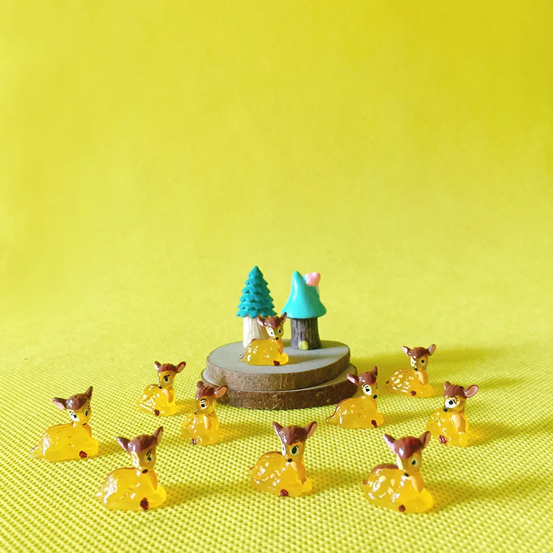 10 шт. оранжевый олененок/миниатюры/Прекрасный милый/Сказочный Садовый