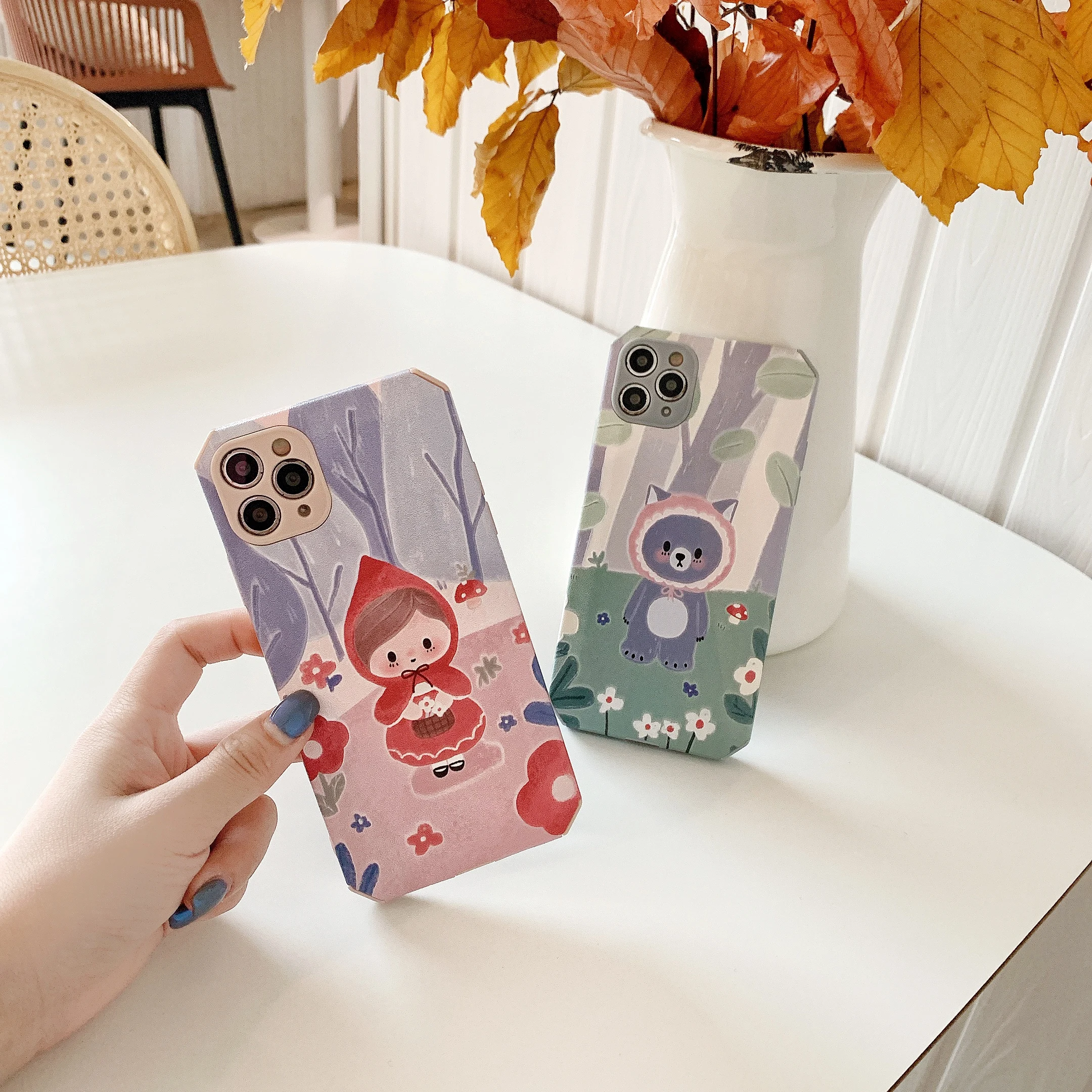 

Jelly Skin-Cartoon Cute Little Red Riding Hood Suitable for iPhone 12 Pro mobile phone case 11 7 8 plus x xs max xr mini case