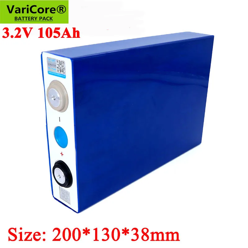 VariCore 3 2 V 105Ah батарейный блок LiFePO4 12v 24V 5C литий железо phospha 105000 мА/ч мотоцикл