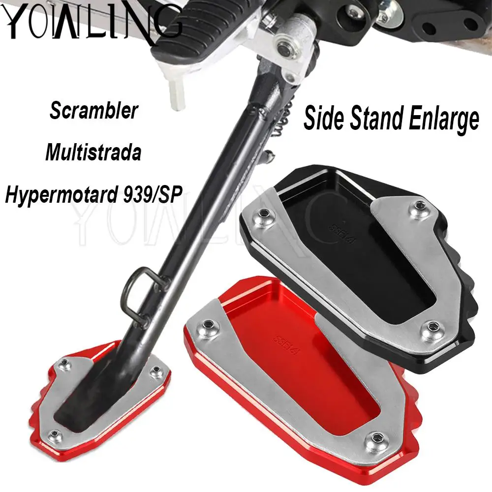 

For Ducati Hypermotard 939 SP 939SP 2016 2017 2018 2019 2020 2021 Motorcycle Side Stand Enlarge Foot Pad Support Plate Kickstand