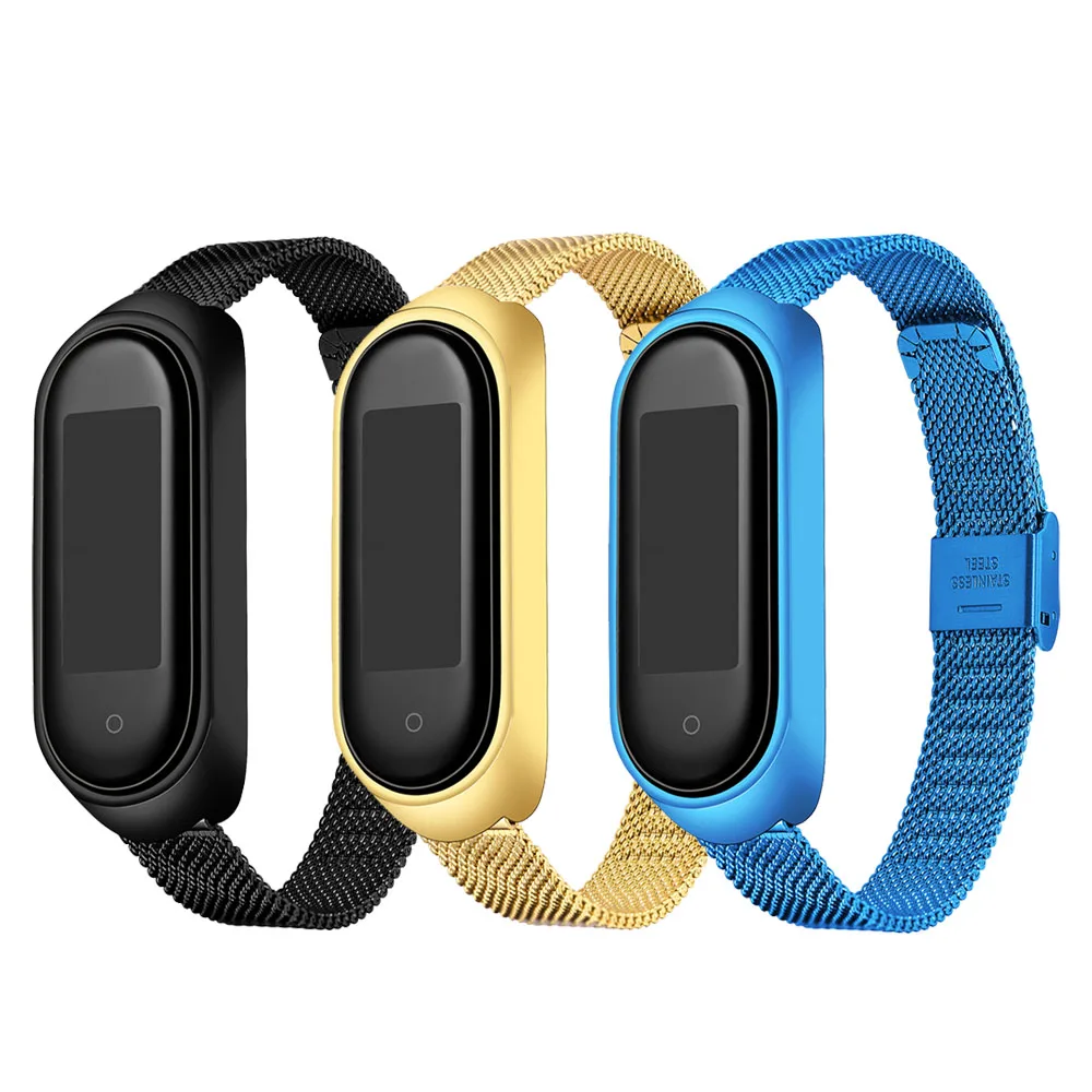 

Bracelet for Xiaomi Mi Band 5 4 3 Metal Strap Wristband Wrist Strap For Miband 3 4 5 Replacement Straps for Xiaomi Watchband