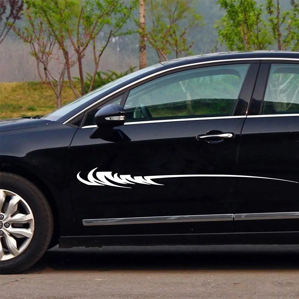 

Diy Racing Car Car Stickers Interesting Reflective Car Sticker For Auto Door Vinyl Decals