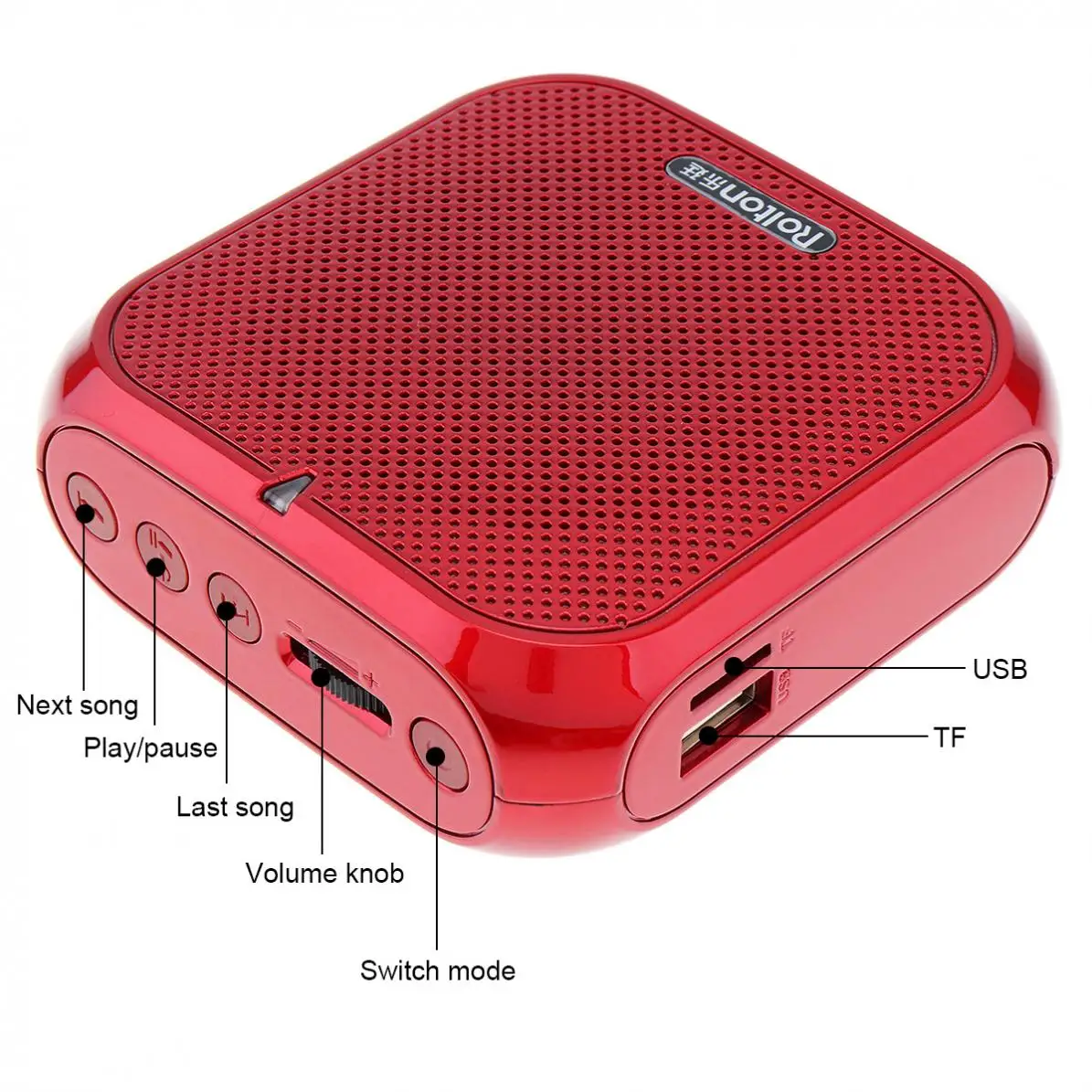 Rolton Mini оригинальный звуковой мегафон портативный голосовой усилитель поясной