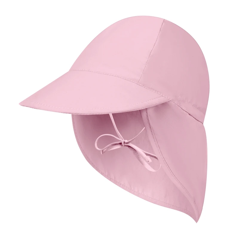 

Outdoor Flap Hat Children Lightweight Foldable Adjustable Sunshade Neck Cover Sun Cap With Chin Strap