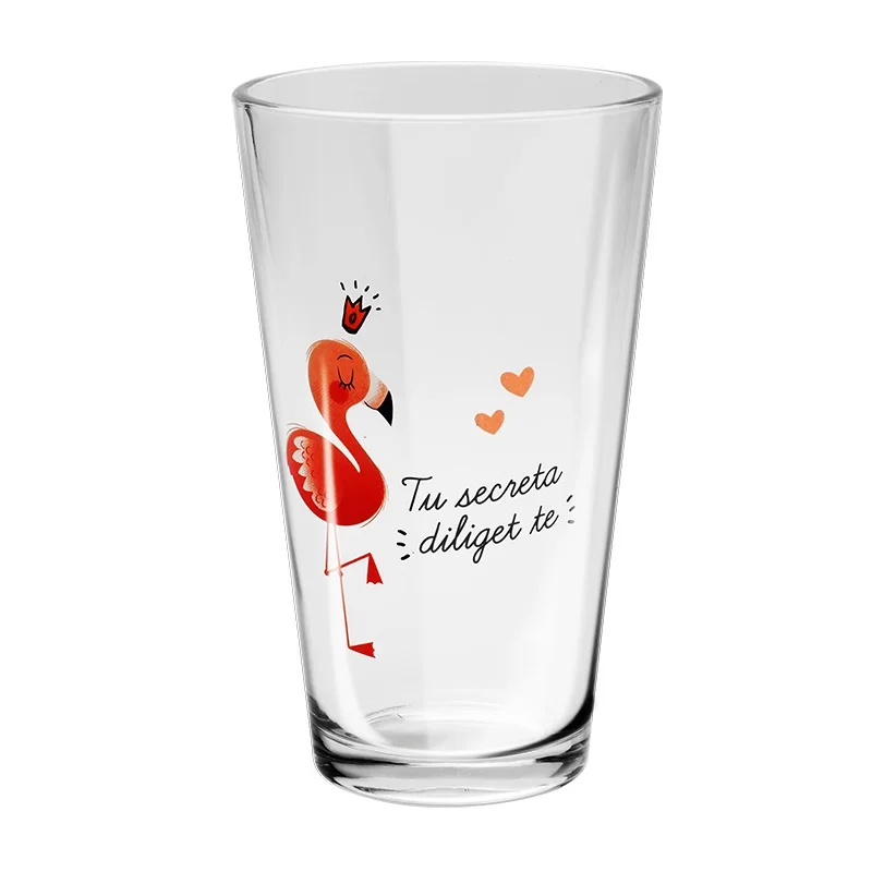 460 мл креативная стеклянная кофейная чашка милый стакан с фламинго для пива чая