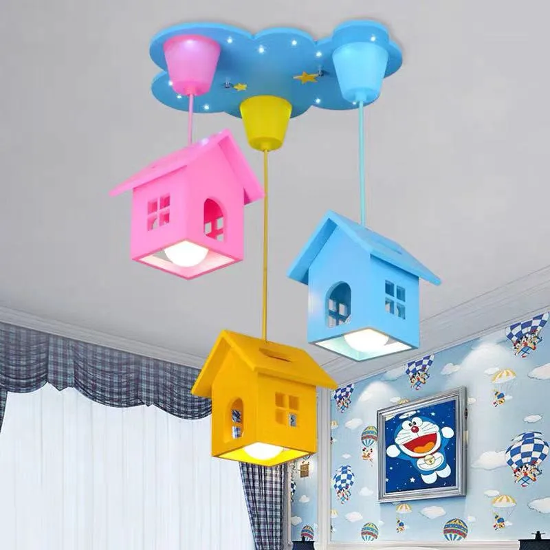 Светодиодный подвесной светильник креативная лампа в виде облака для детской